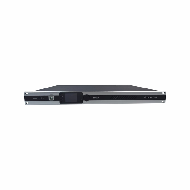 1U Standard Rack Mount 4 Channel 500W Class D Power Amplifier with DSP for Public Address System