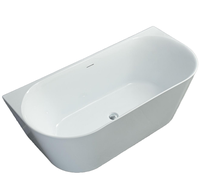 Baignoire autoportante moderne en acrylique OEM, baignoires spa portables, légères et durables, pour usage hôtelier
