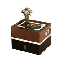 Table de chevet intelligente multifonctionnelle avec éclairage à détection corporelle, verrouillage PIN, charge sans fil BTBT020 pour la maison ou l'hôtel