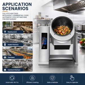 Robot de cuisine intelligent pour restaurant et hôtel : Machine automatique de cuisson <span class=keywords><strong>du</strong></span> riz frit et de sauté (Wok) - Product Image 6