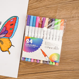 12/24/36/48 colores boceto dibujo doble punta acuarela doble pincel rotuladores de arte para pintar dibujo - Product Image 6