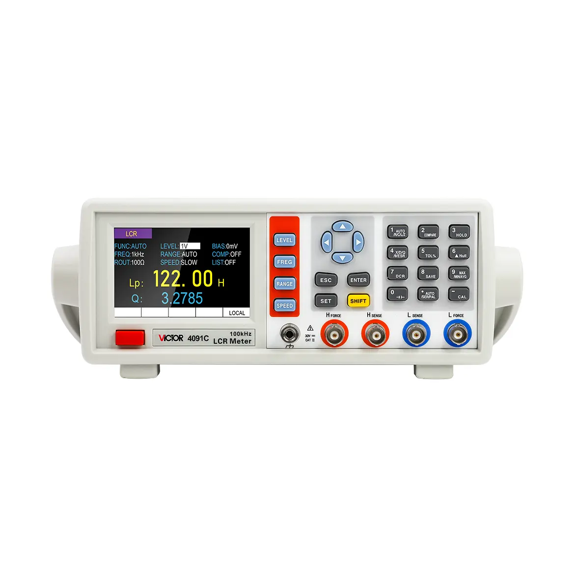 4091C RuoShui 10Hz Sampai 100KHz Terus-menerus Frekuensi BenchTop 0.2% Akurasi LCR Meter LCR Jembatan LCR Meter