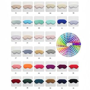 Masker Mata sutra murbei dua lapisan 3D desain rajut berongga pendamping tidur perjalanan malam mengurangi kelelahan mata untuk pria - Product Image 5