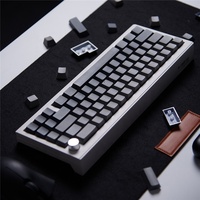 Polar Day Gray Gradient Keycaps Côté Gravé PBT Matériel Deux Couleurs Doubleshot 136 Touches Profil Cerise Pour Clavier Mécanique