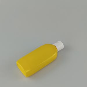 Botella plana de PET/PP de <span class=keywords><strong>100ML</strong></span>, botella cosmética vacía, contenedor de recarga para loción, Gel de ducha, jabón líquido, pedido a granel - Product Image 4