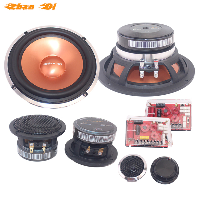 Spot Good Quality Factory Directly Three Points Frequency with Tweeter Car Audio Speakers 6.5 Inch Component Speakers