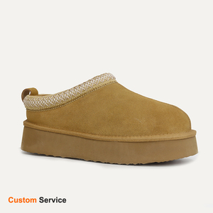 Pantofole da Donna in Finta Pelliccia di Montone, Stivali Classici con Piattaforma Ultra Mini, Stivaletti Invernali in Pelle Scamosciata e Lana - Product Image 2