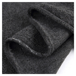 Tissu polaire épais uni <span class=keywords><strong>gris</strong></span> <span class=keywords><strong>chiné</strong></span> à fibres courtes 100 % acrylique résistant à l'abrasion pour vêtements et loungewear – En stock - Product Image 4