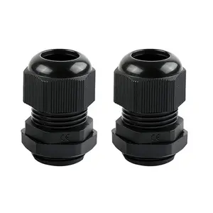 Conector Impermeável ManHua Metric M20 M32 M40 Rosca Nylon Flexível Conduit Cable Gland Connector