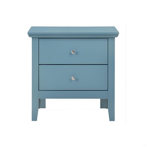 Teal Elegance Nightstand With <b>Drawers</b> <b>For</b> Bedroom <b>Storage</b> - Product Image 5