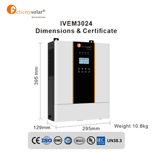 Inversor Solar Híbrido Felicity Solar de 3kW 3kVA MPPT, Monofásico/Trifásico, Onda Sinusoidal Pura, Fuera de la Red, 93% de Eficiencia, Certificado CE - Product Image 3