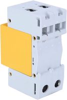 Dispositif de protection contre les surtensions AC 2P 20KA sur rail DIN, jaune, parafoudre basse tension, protection contre les surtensions SPD pour l'énergie solaire