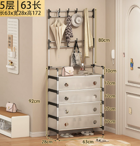 Armario para Zapatos Debajo de la Cama, para Dormitorios de Alquiler, a Prueba de Polvo, Multicapa, Simple, Ahorra Espacio, para Habitaciones de Alquiler - Product Image 2