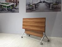 Table de formation pliable, bureau de conférence mobile pour projet de bureau commercial, fabricant sur mesure