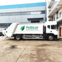 Camion compacteur de déchets à chargement arrière 14m³ 12m³ pour la collecte et le transport de déchets, certifié CCC