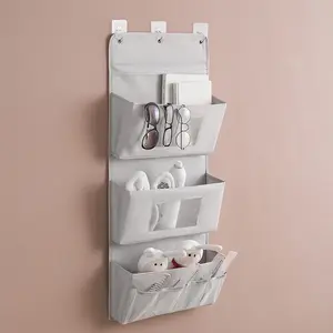 Pieghevole Multi-tasche bagno camere da letto articoli vari a parete armadio Organizer tasca sopra porta appeso borsa di stoccaggio