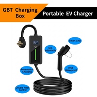 Nouveau chargeur EV portable 7KW 32A GBT, câble de charge pour voiture électrique NEMA 14-50 niveau 2, 5M, IP66, étanche, EVSE