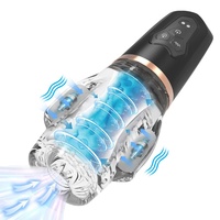 Masturbator für Männer Spielzeug automatische saugmaschine Masturbationsbecher für Männer Tiefe Kehleorale Scheide saugfunktion Vibrierende Sexmaschine