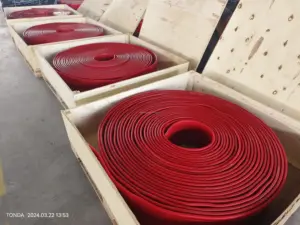 Rollo de lámina de poliuretano de 50 metros resistente al fuego para rodapié lateral de cinta transportadora