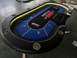 Mesa de <span class=keywords><strong>Ruleta</strong></span> con Luces LED para Casino, Mesa de Blackjack de Lujo para Club de Póker - Product Image 4