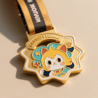 Medallones Metálicos Personalizados para Festivales, Medalla de Aleación de Zinc para Carnaval, Premio Personalizado con Cinta, Impresión UV, Acabado Arenado, Portátil