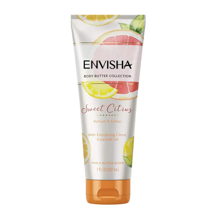 ENVISHA collagen body cream custom private label organic sweet orange whitening cream