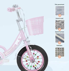 Bestseller 12 Zoll Kinder-Laufrad mit Bremsseil, Normalpedalen, Stahlrahmen & Plastikkorb für Jungen & Mädchen - Product Image 5