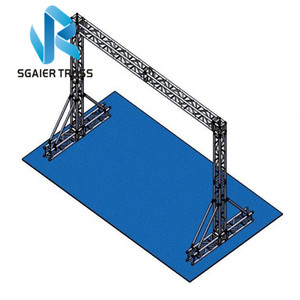 Cabina de exposición modular para interiores y exteriores, armazón de exposición de 3x3m, 10x10 pies, cabina de feria usada - Product Image 5