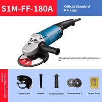 Meuleuse d'angle industrielle 180 mm haute puissance à courant alternatif avec interrupteur coulissant FF-180A/SH pour le décapage de la rouille, la découpe et le polissage