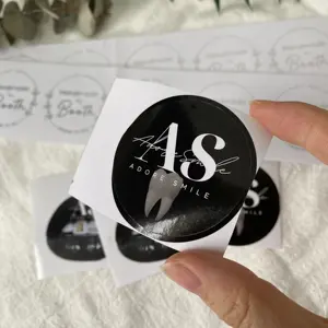 High Quality Customized Stickers Logo Waterproof Black/Transparent Stickers