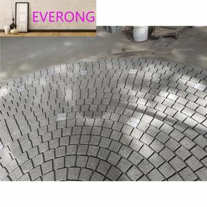Adoquín de Granito Natural Gris G603 EV STONE, Patrón Circular de 4.4m, Cubo Redondo, Pavimento Duradero, Adoquín para Patio - Product Image 2