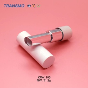 Tube de rouge à lèvres vide en métal avec bouchon à vis pour le mélange de blush et de baume à lèvres - Product Image 3