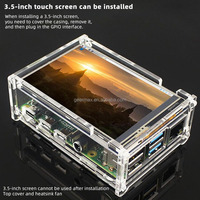 Boîtier Transparent en acrylique, coque pour Raspberry Pi 4B
