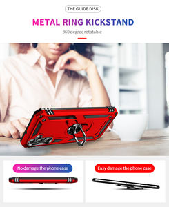 Funda de teléfono con armadura a prueba de golpes para Samsung Galaxy A06 A16 A24 4G A25 5G A34 A35 A04S A05S A02S A03S Core Ring Stand Bumper Cover - Product Image 3