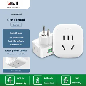 Enchufe de conversión estándar alemán para viajes al extranjero, convertidor de energía para Alemania, Europa, Bali, Corea, pequeño y preciso, fácil de transportar - Product Image 6