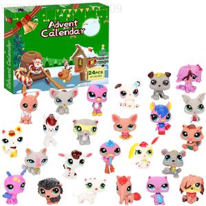 Calendrier de l'Avent de Noël 24 pièces, figurines anime, boîte mystère, ornement de compte à rebours, cadeau pour enfants - Product Image 1