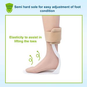 Penyangga Ortosis Pergelangan Kaki yang Dapat Disesuaikan dan Stabil untuk Perlindungan dan Fiksasi Traksi Kaki saat Cedera Pergelangan Kaki dan Kaki - Product Image 3