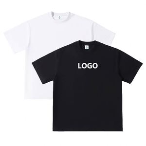 Camiseta Clásica con Logo Personalizado, Hombros Caídos, 320g, 100% Algodón, Estilo Urbano Americano para Hombre y Mujer - Product Image 1
