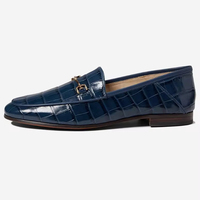 Mocassins en cuir véritable pour femmes, chaussures plates à enfiler, antidérapantes, respirantes, décontractées, chaussures de mode en gros