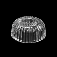 Grand Porte-Bougie Votive en Verre Cristal en Forme de Citrouille à Rayures Verticales, Résistant à la Chaleur, Recyclable, Décoration d'Intérieur, Aromathérapie de Noël