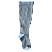 Chaussettes de compression grande taille en gros couleur unie genou haute bonne chaussettes élastiques chaussettes de sport