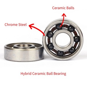 Rodamientos de Bolas de Cerámica Negros de Alta Velocidad 608 P6 de Precisión y Larga Duración para Longboard, Patines en Línea, Scooters, Patinetas - Product Image 3