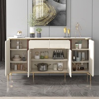 Console et table d'appoint minimalistes pour salon et chambre, table basse et buffet en bois blanc de style campagnard