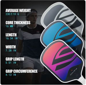 <span class=keywords><strong>Raquette</strong></span> de <span class=keywords><strong>pickleball</strong></span> Boomstik OMNI 5ème génération, modèle identique, vente directe usine, avec poids métallique intégré et pressage à chaud intégré - Product Image 1