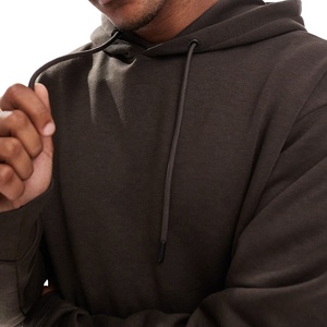 Sudadera con Capucha Beige de Algodón para Hombre al por Mayor, Estilo Pullover de Felpa Francesa Gruesa, Diseño de Logotipo Personalizado - Product Image 6