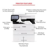 Imprimante laser sans fil tout-en-un Infaste 40PPM monochrome Ca-non ImageCLASS MF462dw pour la maison et le bureau
