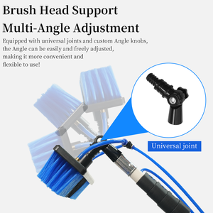Brosse de nettoyage de panneaux photovoltaïques de <span class=keywords><strong>20</strong></span> <span class=keywords><strong>pieds</strong></span> avec perche <span class=keywords><strong>télescopique</strong></span>, nettoyeur de vitres solaires pour usage domestique et commercial - Product Image 4