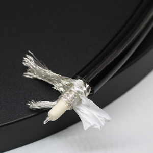 99.999% 5N Pure Silver <strong>1mm</strong> 1Core Twisted Pair Coaxial Digital Audio <strong>Cable</strong> 9mm Braided Foil FEP Shield RCA/XLR Speaker Monitor - Product Image 2