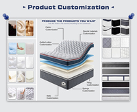 Expédition rapide, fourniture directe d'usine, matelas en mousse Lit Matelas taille Queen pour soulager les maux de dos, prix de gros direct d'usine OEM