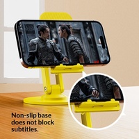 Support de téléphone de bureau, rotation à 360 degrés, réglable en hauteur, pliable, adapté aux téléphones et tablettes, pour le streaming en direct et l'apprentissage